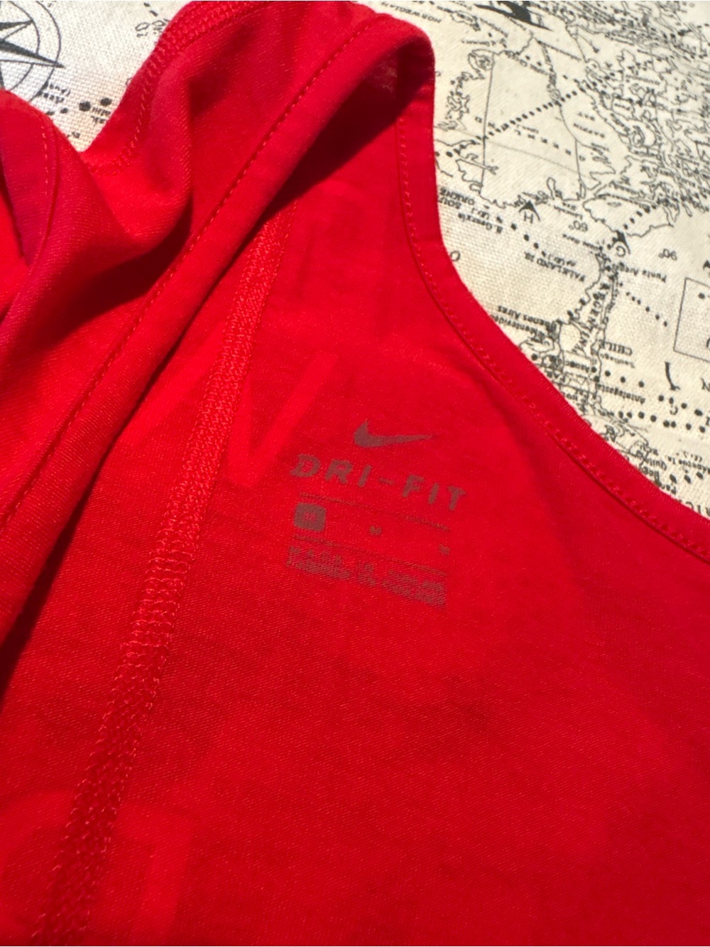 Nike Red Razorback Graphic Racerback Tank - Picture 2 of 3